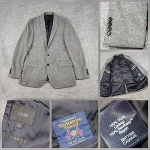 J Crew Ludlow Sport Mens 42L Yorkshire Tweed Moon 100% Wool Blazer Coat Jacket